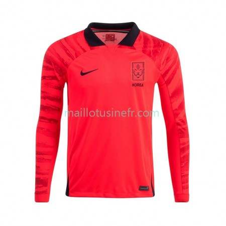 Maillot de Foot Corée du Sud Domicile Coupe du monde 2022 Manches Longues Maillot de Foot Corée du Sud Domicile Coupe du monde 2022 Manches Longues